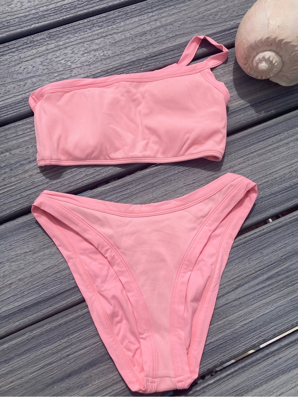 L*SPACE Set - Axel One Shoulder Bikini Top & Foley Cheeky Bottom - M